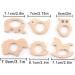 Baby Teether Wooden Teething Toys - Forest Animals DIY Bracelet Clip Necklace Set of 6 - Buy Online on GoSupps.com