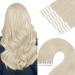 Youngsee tape extensions real hair platinum blond real hair extensions tape blond real hair tape in extensions short 30cm tape hair recovery real hair tape real hair extensions tape on extensions 30g #60a 30 cm 1- #60A