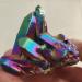 Crystal 1pcs 100-150g Colorful Natural Quartz Crystal Rainbow Titanium ClusterMineral Specimen Stone Ornaments ningxiao