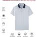Men's Short Sleeve White Golf Polo Shirt - Moisture Wicking Dry Fit - Nav Club Print - Large Size - Buy Online on GoSupps.com