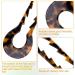 Vintage Cellulose Acetate French Hair Sticks Set - 3 PCS U Shape Hair Clips for Women and Girls with Long Thick Hair (Sawtooth Design) - Buy Online on GoSupps.com