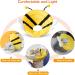 Soft Cat Protective Collar | Lightweight Snap Crane Collar for Cats & Puppies | Recovery Cone for Surgery & Injuries - Yellow - Buy Online on GoSupps.com