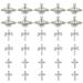 Planet Nail Art Charms 30 Pcs Silver Planet Nail Charms Nail Gems Cross Nail Rhinestones Luxury Nail Jewelry Accessories for Women Girls DIY Jewelry Making Nail Decorations (Silver A)