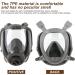 Reusable full face mask with activated carbon air filter for protection from gases dust spray paint welding chemicals and other work - Buy Online on GoSupps.com