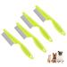 Flea comb lice comb & dust comb for cats & dogs effectively against fleas & lice professional floh comb for dog & cat - nissen comb for animals - ideal after flea shampoo (4 pieces)