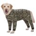 YeaPeeto one-divider for dogs for relaxation for large and medium-sized dogs pajamas full body for hair loss allergies anti-licks wound protection cone alternative (4XL camouflage) 4xL camouflage