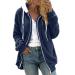 Hanxiulin coat plush jacket hoodie jacket oversize winter coat ceiling hoodie women oversize long hood fleece jacket breathable warm cozy fleece buffer coat with hooded winter jacket l