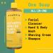Authentic African Black Soap - All-in-One Body Wash, Face Wash & Shampoo with Fair Trade Shea Butter - 32 Fl Oz Peppermint - Buy Online on GoSupps.com