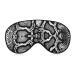 Black and White Snake Skin Sleep Mask for Women Adjustable Sleeping Eye Shades Cover with Elastic Strap