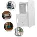 BESTonZON Home Small Furniture Table Room Bedroom Carved Simple Bedside Sofa Side Hollow Storage Nightstand Living Rack Shelf - Buy Online on GoSupps.com