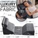 6PCS Qirroboni Orthopedic Bed Wedge Pillow Set - Adjustable Pillows for Pain Relief - Comfortable Foam - Charcoal Grey - Buy Online on GoSupps.com