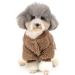 Zunea Winter Coat for Small Dogs - Fleece Warm Dog Sweater & Jacket for Puppies Chihuahuas Cats - Stylish Brown XX-Large (1 Pack) - Buy Online on GoSupps.com