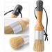 Mister Rui 3pcs Chalk Wax Paint Brush Set for Furniture - Natural Bristles, Ideal for Chalk, Acrylic, and Milk Paint - Stencil Brushes, No Shedding - Buy Online on GoSupps.com