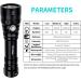 Wurkkos 2000Lumen Rechargeable Scuba Diving Flashlight | Dive Torch with SST40 LED | IPX8 Waterproof | 150M Underwater LED Flashlight | Submersible for Cave Snorkeling | 5000K White - Buy Online on GoSupps.com