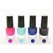 Gel Nail Polish UV CANNI 5ml Mini Set of 4 Glitter Cool Tones - Soak Off Base Top Colour Coat Manicure Acrylic Gifts Women Nails Set 8
