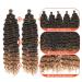 22 Inch Allgro Ocean Wave Crochet Hair 3 Packs - Deep Twist Braiding Hair Extension in 27/613# Color - Buy Online on GoSupps.com