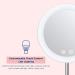 Conair Rechargeable LED Lighted Makeup Mirror 1X/10X Magnification Cordless Vanity Mirror - Satin Nickel - Buy Online on GoSupps.com