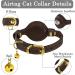 Oopsdoggy Leather Airtag Cat Collar with Bell - Durable GPS Pet Collar for Cats & Dogs (Brown) - Buy Online on GoSupps.com