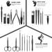 Manicure Set 21 Pcs Professional Pedicure Kit Nail Clippers Set Stainless Steel Care Tools Grooming Kit With Travel Case Cuticle Remover Toe Toenail Cutter Set For Thick Nails Men Women Gift (Black) - Buy Online on GoSupps.com