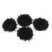 sourcingmap 3cm Wide Nylon Black Hair Tie Ponytail Holder for Lady 4pcs DE de