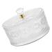 OUNONA Box Trinket Case Candy Jar with Covers Embossed Trinket Candy Bowl with Lid Crystal Covered Jars Glass Jewelry Case Covered Sugar Bowl The Pet Jewelry Jar Miss Earrings