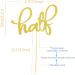 Baby Half Birthday Cake Topper - Gold Glitter Baby 1/2 Birthday Party Cake Topper 6 Months Baby Shower Party Cake Decoration Half Year Anniversary Party Decorations Supplies (Gold) - Buy Online on GoSupps.com