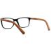 SA106 Mens Woodgrain Arm Rectangle Reading Glasses - Matte Black +1.25 | Stylish & Comfortable Eyewear for International Shipping - Buy Online on GoSupps.com