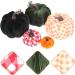 FUNOMOCYA 5pcs Artificial Pumpkin Decor Ornament Fake Pumpkin Photo Prop Simulated Pumpkin Lifelike Pumpkin Simulation Pumpkin Plaid Cloth Halloween Assorted Color 13x13cm - Buy Online on GoSupps.com