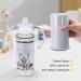 AGH 2 Pack Sublimation Sippy Cup Set - 12 oz White Glitter Tumblers with Handles and Straws - Buy Online on GoSupps.com