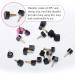 10 Pairs High Heel Replacement Tips | Stiletto Caps & Protector Dowels | U-Shape Black Cover for Women - Buy Online on GoSupps.com