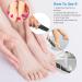 Dongxw Electric Foot Callus Remover - Rechargeable Pedicure Kit with 2 Rollers, 2 Speeds, LED Light - Waterproof for Foot Scraper, Dead Skin Removal - 3 Pack - Buy Online on GoSupps.com