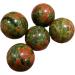 3 Natural Green red one Eye Spheres Stone JZIGTDEM - Buy Online on GoSupps.com