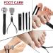Professional 18-in-1 Manicure & Pedicure Kit with Stainless Steel Nail Clippers - Portable Travel Grooming Set - Buy Online on GoSupps.com