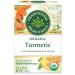 Traditional Medicinals - Organic Turmeric with Meadowsweet and Ginger Herbal Tea (Pack of 1) - Traditionally Used to Relieve Inflammation and Aid in Digestion - 16 Tea Bags Total Tea Tumeric with Meadowsweet and Gigner 16 Count (Pack of 1)