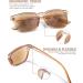 UV400 Reading Sunglasses for Men & Women - Full Lens Readers in Brown - IF8082 1.25x - Buy Online on GoSupps.com