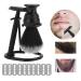 Luxury Razor Set for Men - Ideal Shaving Kit with Stand & Blades | Perfect for Mustaches & Home Grooming - Buy Online on GoSupps.com