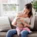 Silicone Baby Teething Rings Bracelets 4 Pack - BPA Free Chew Toys for 3+ Month Babies - Wearable Mom Bracelets - Ether, Sage, Muted, Apricot - Buy Online on GoSupps.com