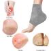ICEBLUEOR 2Pairs Moisturising Socks Soft Vented Silicone Gel Socks to Relieve Heel Pain Cracked Heel Socks for Dry Hard Cracked Skin Day Night Foot Protector Toeless Socks for Male & Female - Buy Online on GoSupps.com