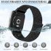 Shop BTTNG Adjustable Breathable Nylon Bracelet for Xiaomi Redmi Watch 3 Active - Unisex Sport Solo Loop Replacement in Deep Black + Reflective Black - Buy Online on GoSupps.com
