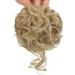 Claw Messy Bun Hairpiece Clip | Wavy Curly Chignon Hairpiece | Synthetic Updo Ponytail - Light Blonde - Buy Online on GoSupps.com