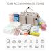Pomelo Multifunctional Beige Diaper Bag - Waterproof Pad 2 Stroller Hooks & Adjustable Shoulder Strap - Best Travel Bag for Parents - Buy Online on GoSupps.com