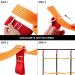 Odoland Ninja Net Climbing Cargo Net 3.9ftx6.6ft - Outdoor Obstacle Course for Kids with Buckles and Rings - Training Equipment and Swing Set Attachment - Buy Online on GoSupps.com