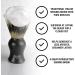 men-u BARBIERE Black Pure Bristle Shaving Brush Set with Italian Design - Includes 15ml Shave Cream Tube - Buy Online on GoSupps.com
