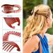 Aaiffey 4pcs Flexible Banana Hair Clips Set for Women - Vintage Double Banana Clip for Thick Fine Curly Hair - Ponytail Holder and Hair Combs Clip - Ideal for Women and Girls - Buy Online on GoSupps.com