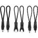 Hycc 12-Piece Strong Nylon Cord Zipper Pulls - Ergonomic Rubber Grips for Backpacks Jackets Luggage - Black - Buy Online on GoSupps.com