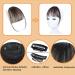 KALOR Pony Extension Real Hair Black Hairpiece Hair Extensions 100% Human Hair Natural Hairpiece Clip in Pony Real Hair Air Light Bangs for Women Clip in Hair Extension (Black) - Buy Online on GoSupps.com