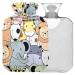 Naanle zoo animal hot water bottle with reference transparent hot water bottle 1l warm steadel for pain relief hot and cold therapy bed hand feet warmer