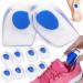 Sulpo 5 pairs gel - heel cushion - jet inserts against heel spur insert shoes - heel protection for shoes - gel insole men's women - heel pillow silicone 40 - 46 5 couples