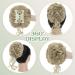 S-Noilite Claw Clip Messy Bun Hair Piece - Ash Blonde 24 | Curly Wavy Updo Chignon Ponytail Extension for Women - Buy Online on GoSupps.com