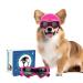 PETLESO Dog Goggles with Helmet Dog Helmet and Goggles 2 Piece Set for Small and Medium Dogs - Pink